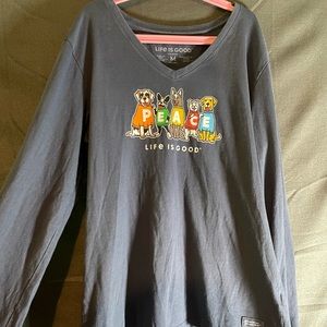 Life is Good Dog t-shirt